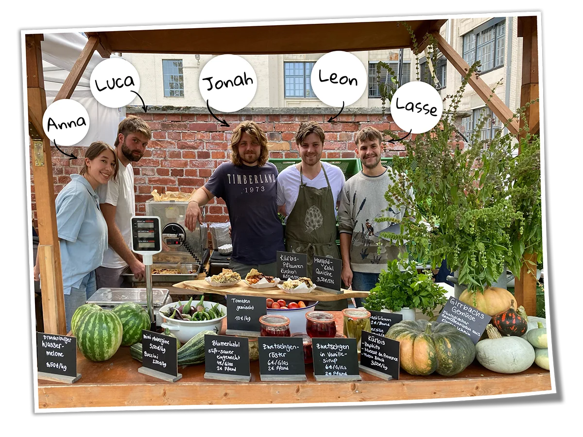 Anna, Luca, Jonah, Leon und Lasse