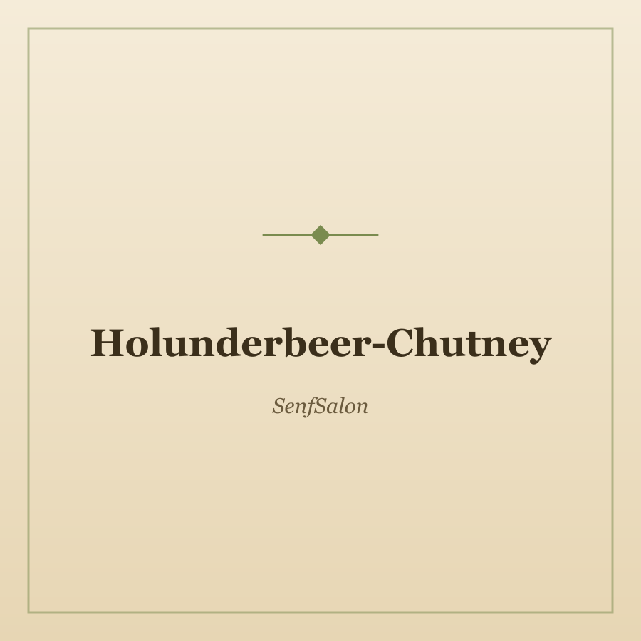 Holunderbeer-Chutney