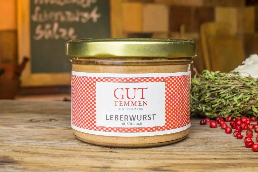 Leberwurst mit Bärlauch