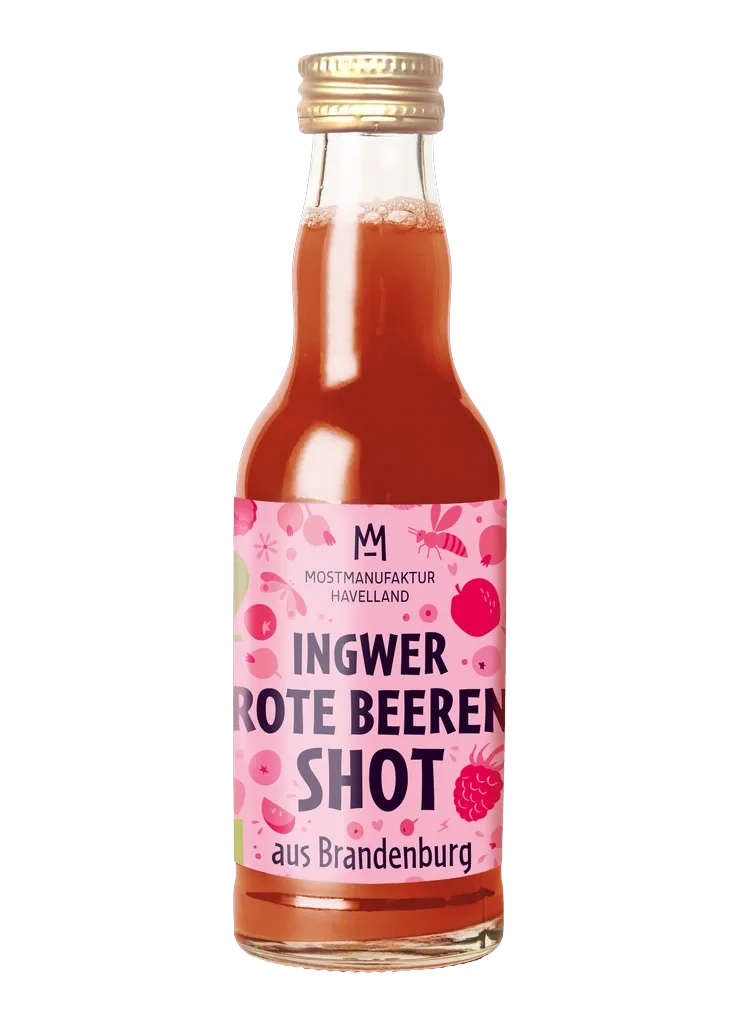 Ingwer-Beerenshot bio