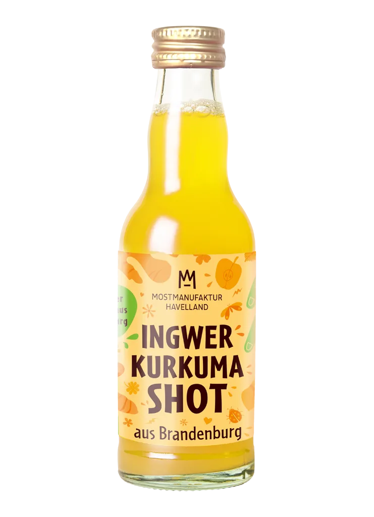 Kurkuma-Ingwershot mit Pfeffer bio