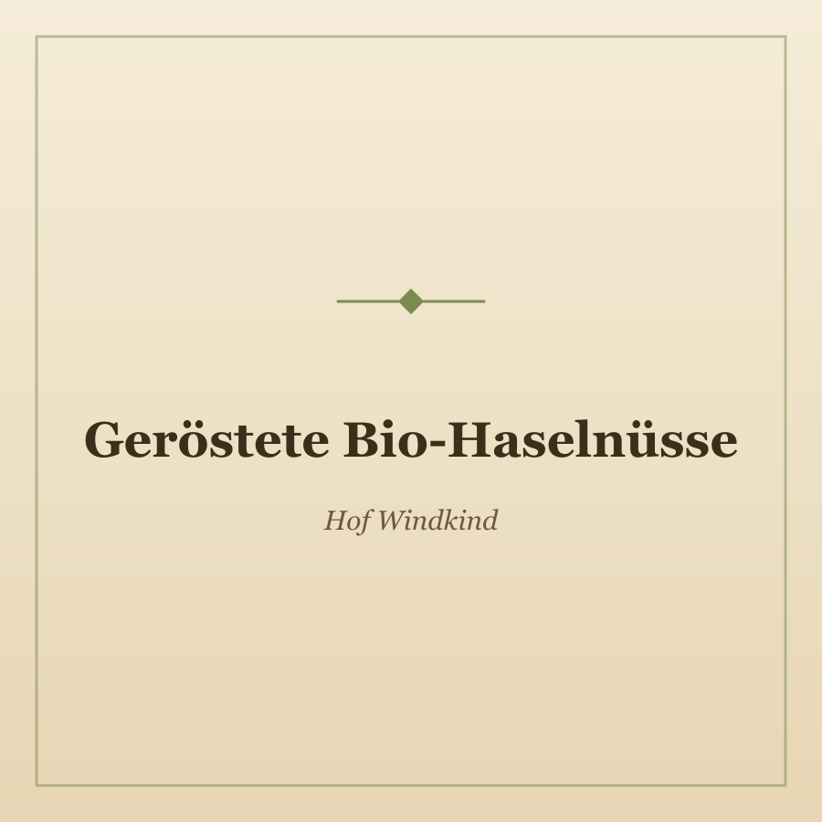 Geröstete Bio-Haselnüsse