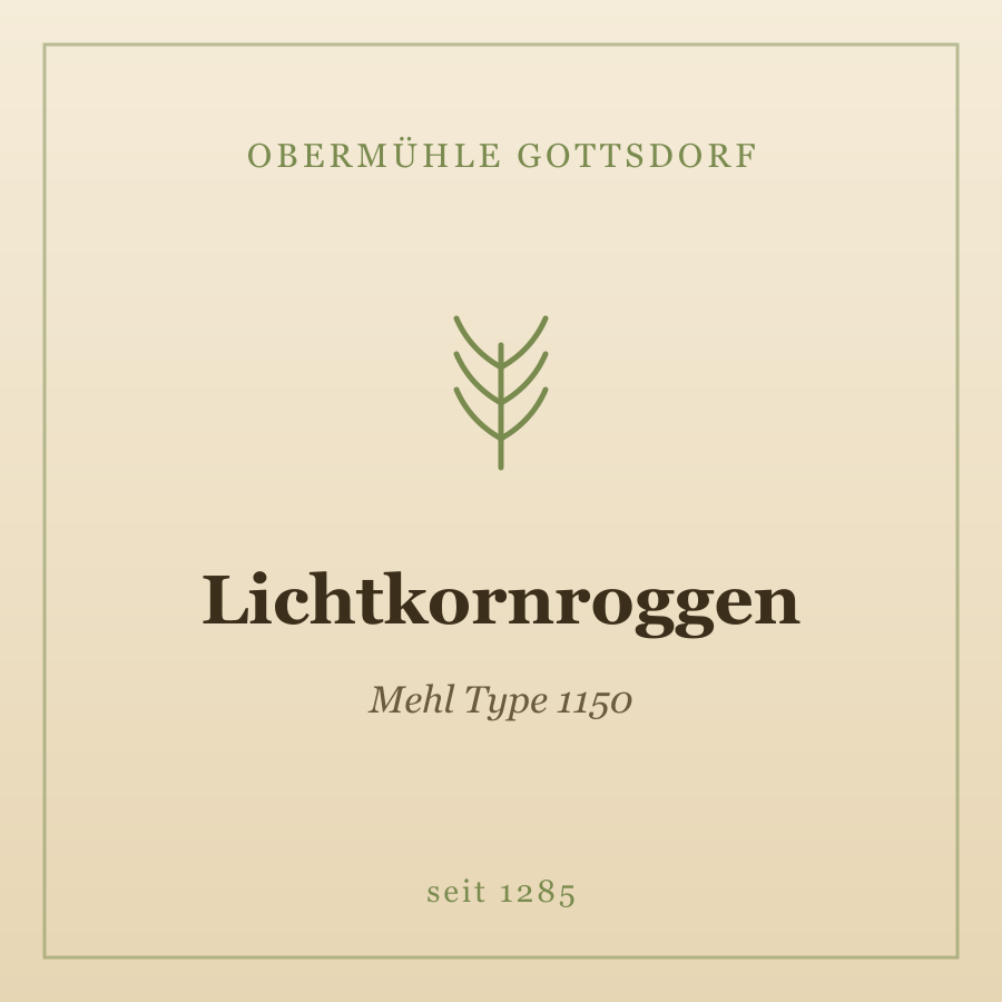 Lichtkornroggenmehl Type 1150
