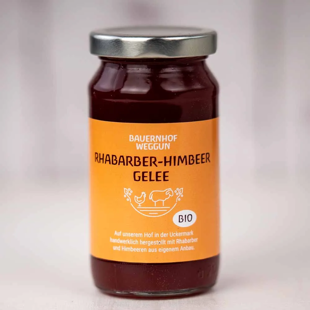 Rhabarber-Himbeer Aufstrich aus Saft