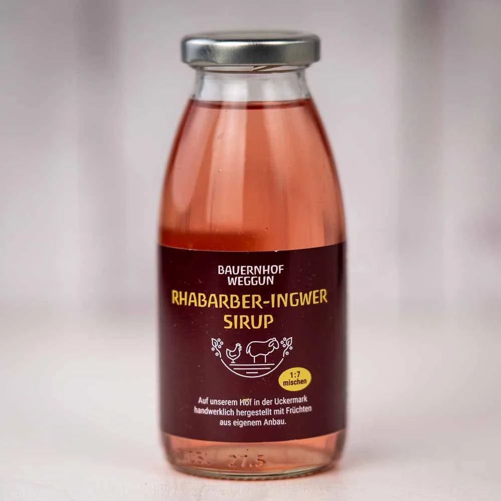 Rhabarber-Ingwer Sirup
