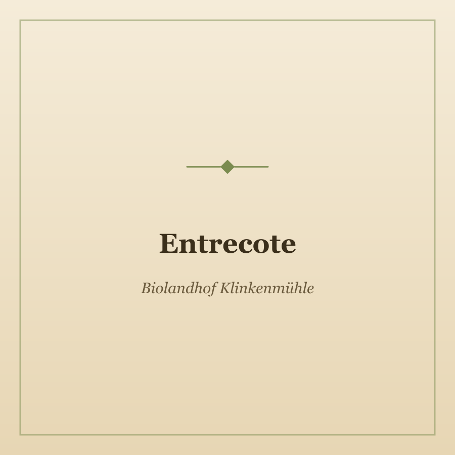 Entrecote von Biolandhof Klinkenmühle, Foto 1