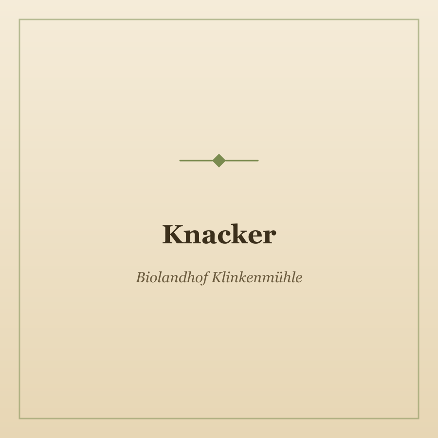 Knacker von Biolandhof Klinkenmühle, Foto 1