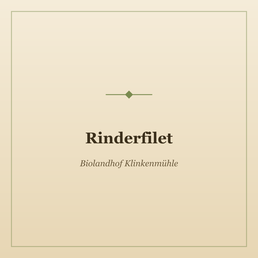 Rinderfilet von Biolandhof Klinkenmühle, Foto 1