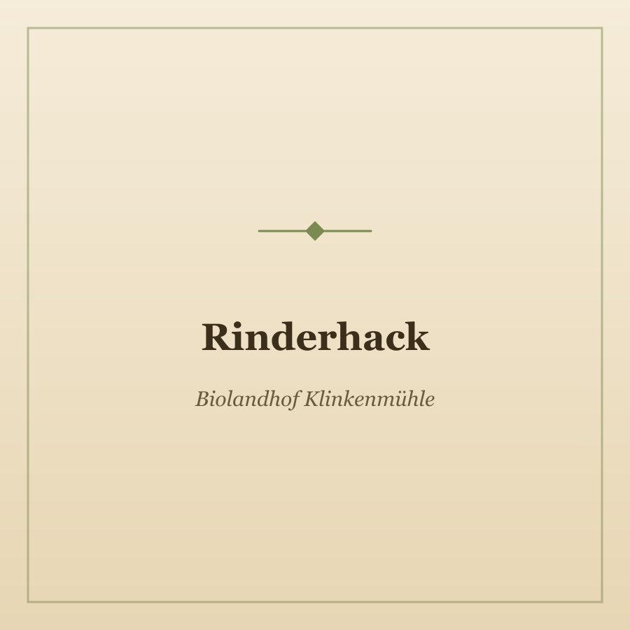 Rinderhack von Biolandhof Klinkenmühle, Foto 1