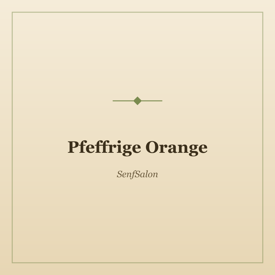Pfeffrige Orange von SenfSalon, Foto 1