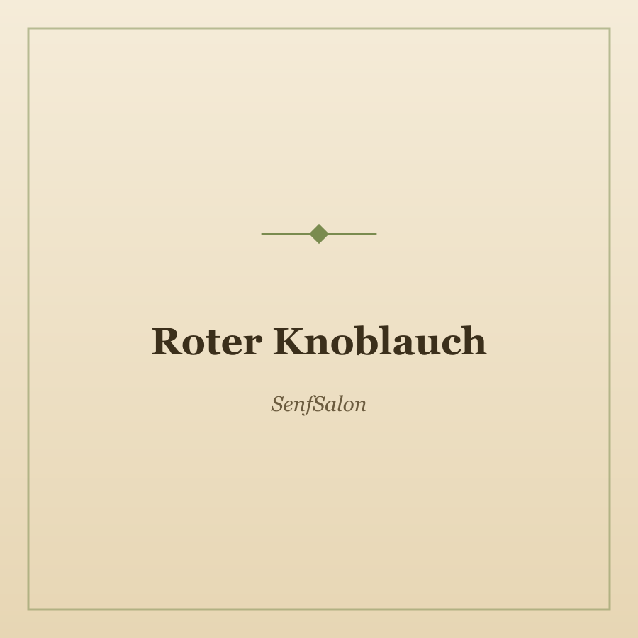 Roter Knoblauch von SenfSalon, Foto 1