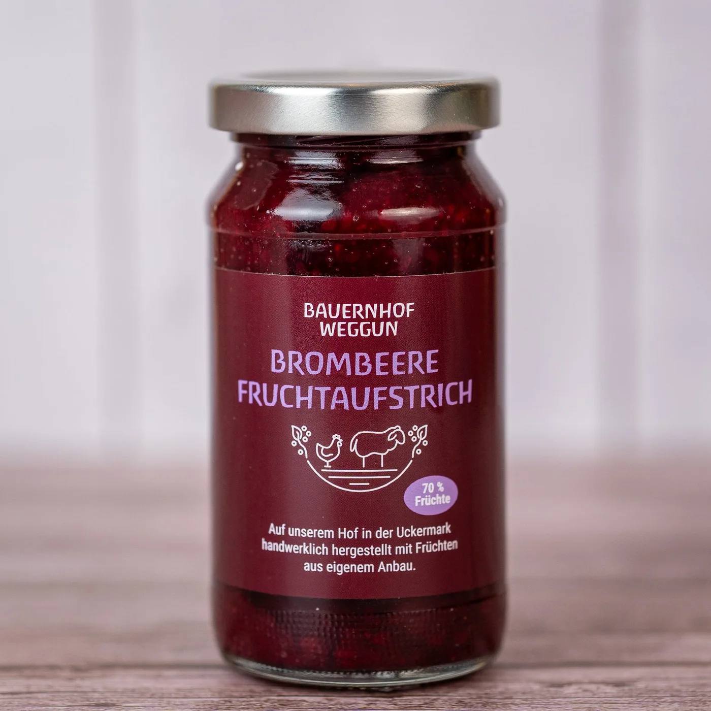 Brombeer Fruchtaufstrich von Bauernhof Weggun, Foto 1