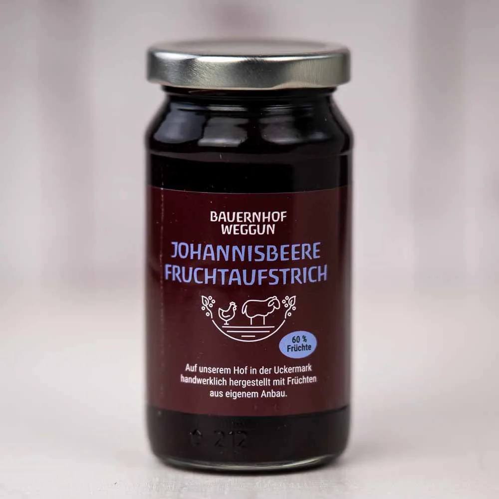 Johannisbeer Fruchtaufstrich von Bauernhof Weggun, Foto 1