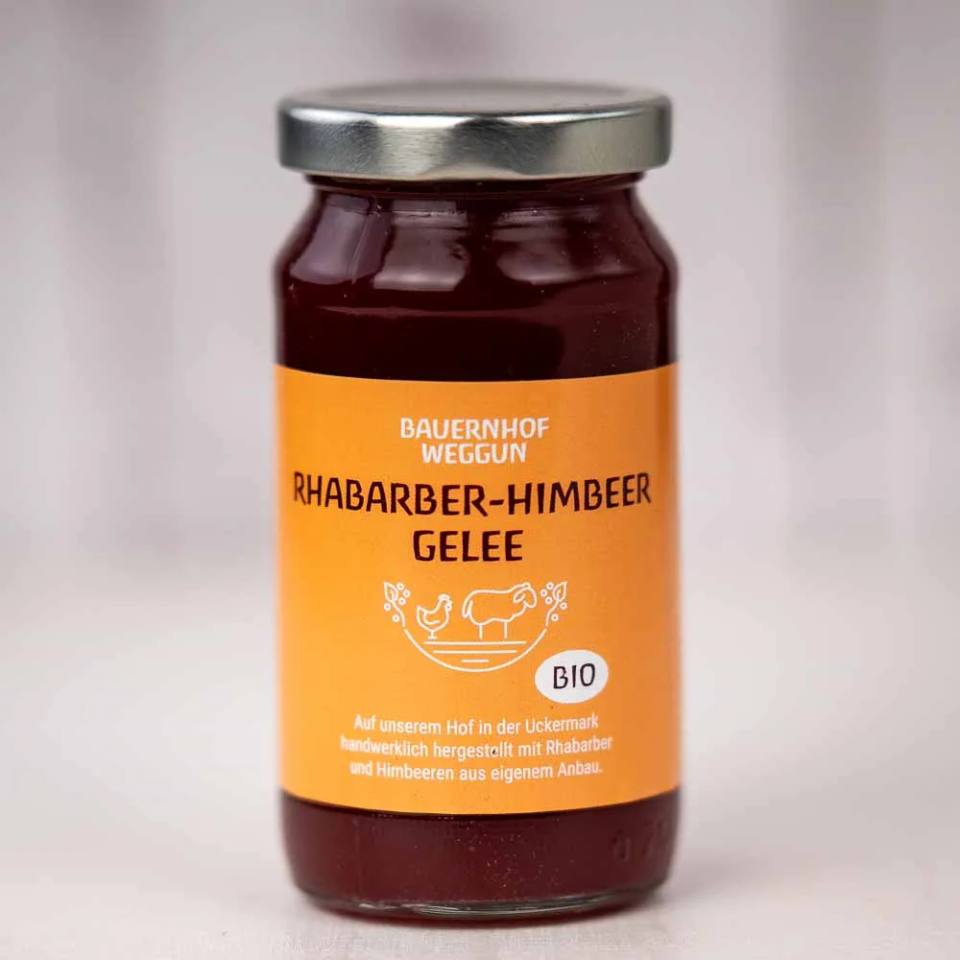 Rhabarber-Himbeer Aufstrich aus Saft