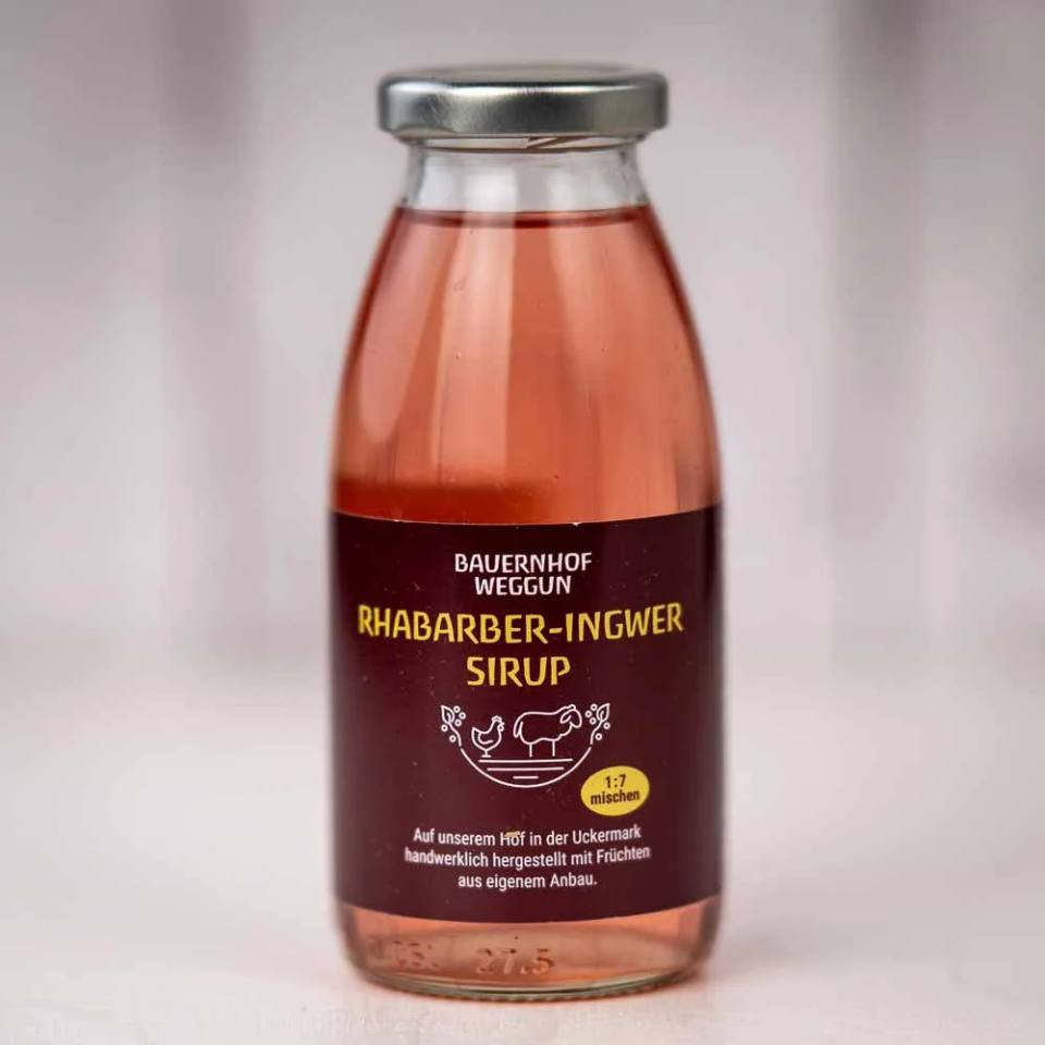 Rhabarber-Ingwer Sirup